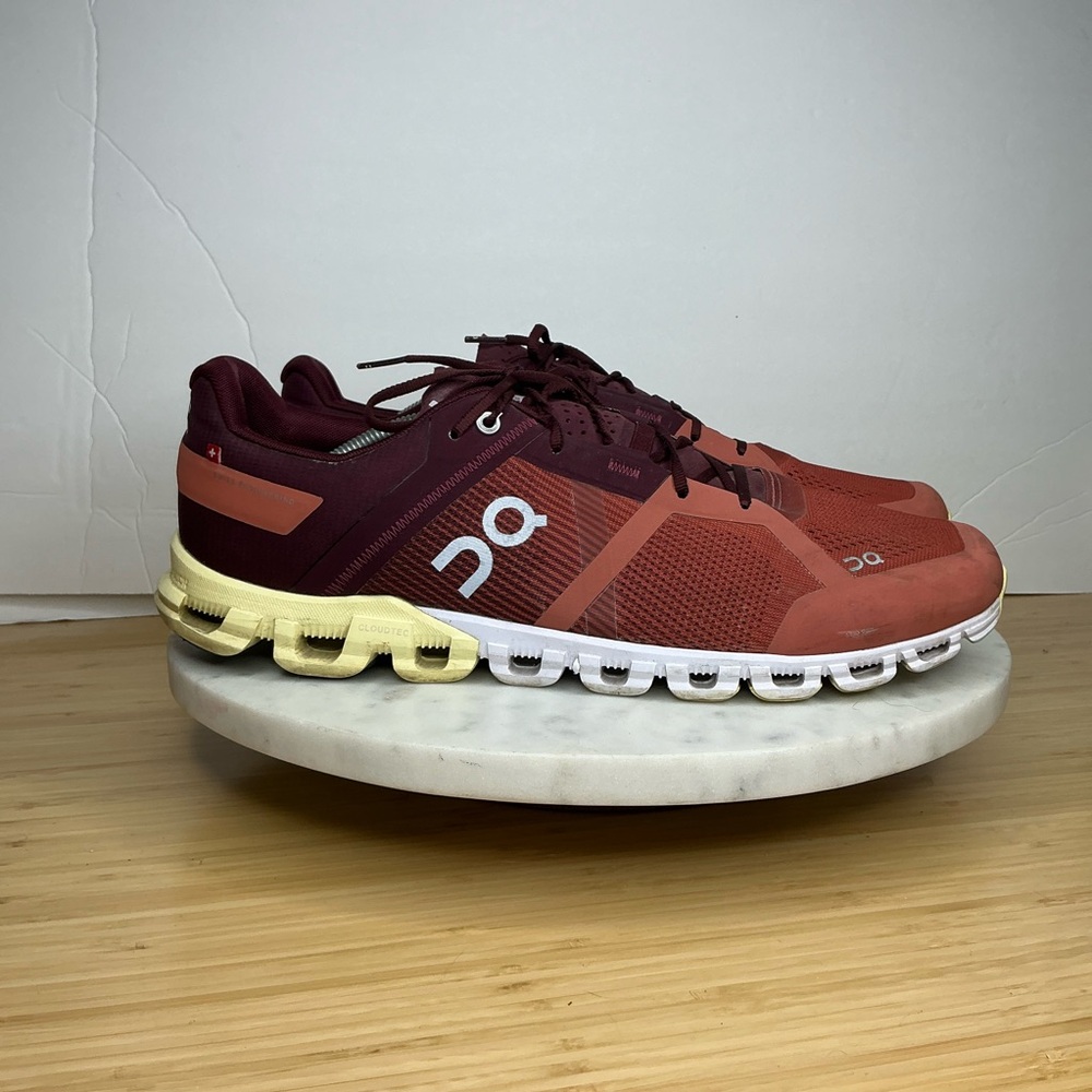 On Cloud Running Men’s Size 13 Cloudflow Rust/Limelight - Picture 6 of 15